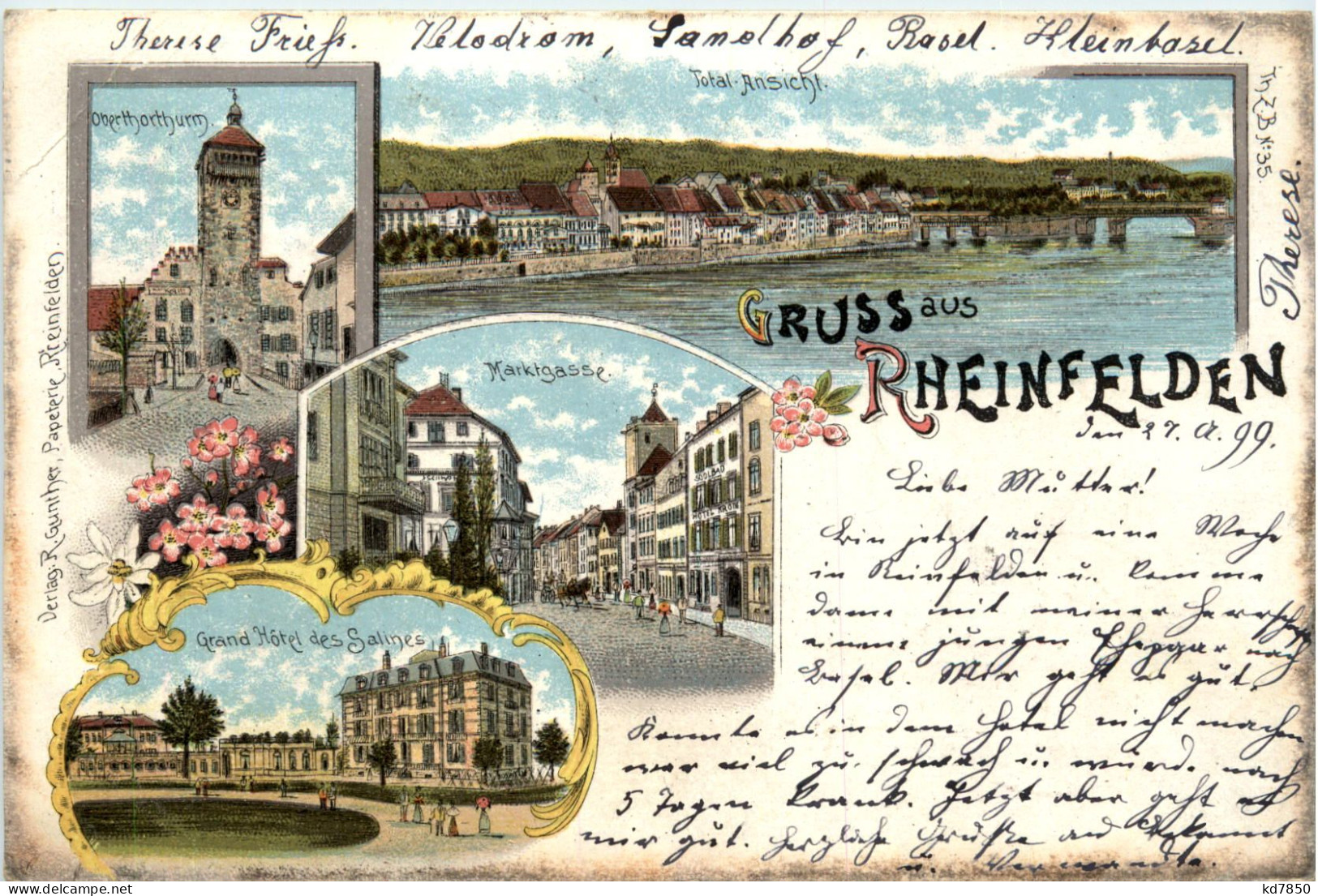 Gruss Aus Rheinfelden - Litho - Rheinfelden