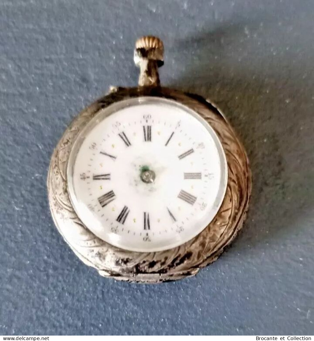 Petite Montre à Gousset Ancienne Argent - Relojes De Bolsillo