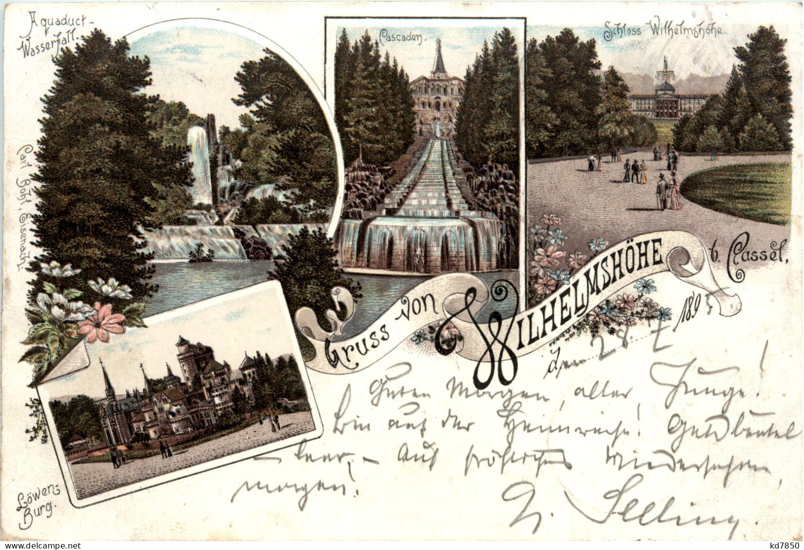 Gruss Von Der Wilhlmshöhe - Litho - Kassel