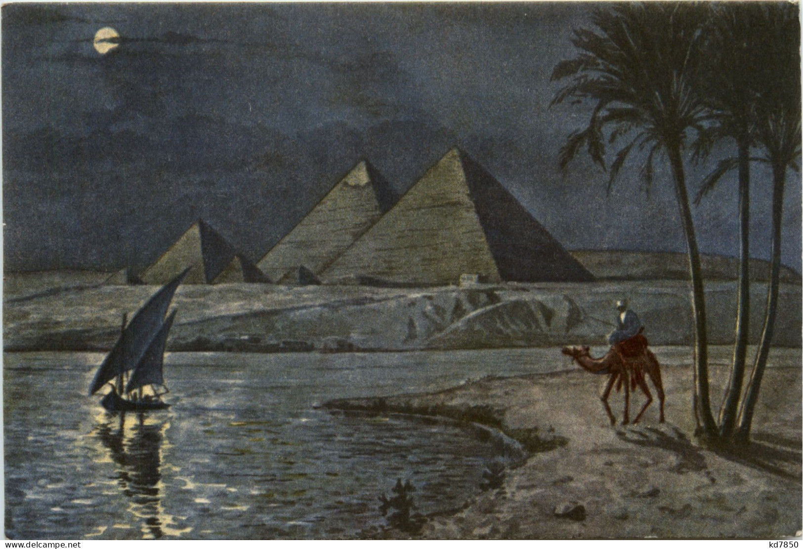 Egypt - Pyramides By Moonlight - Pyramids
