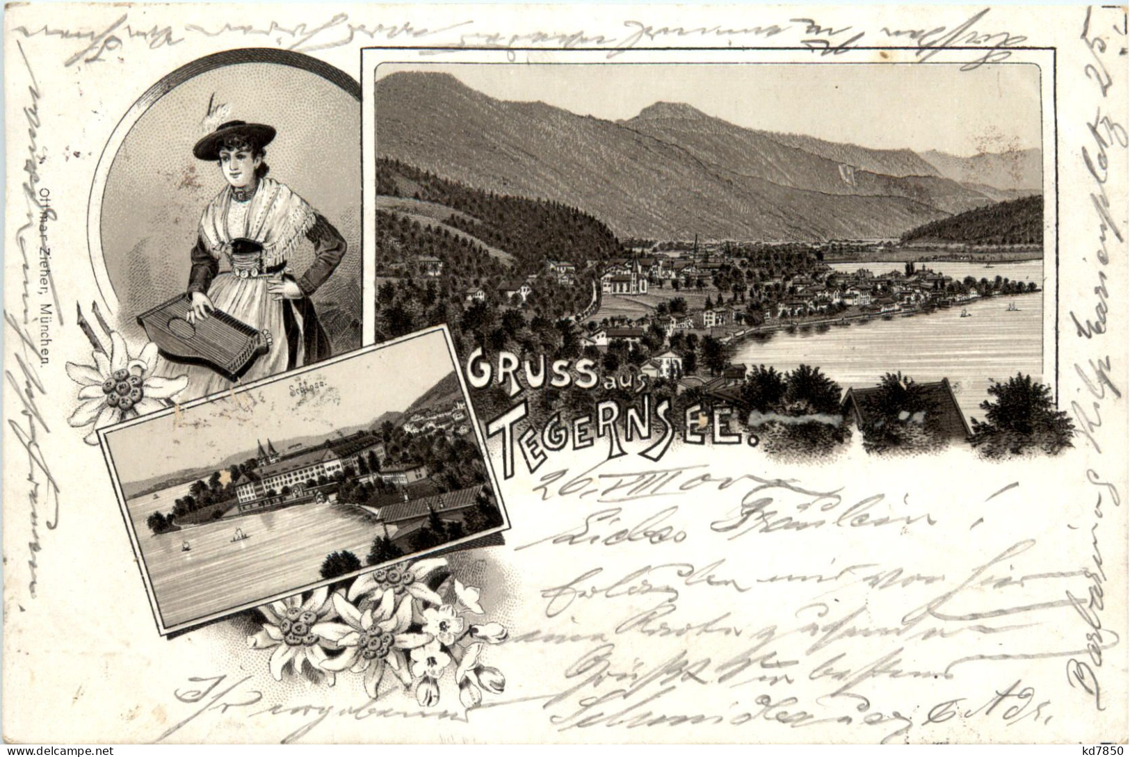 Gruss Aus Tegernsee - Litho - Tegernsee