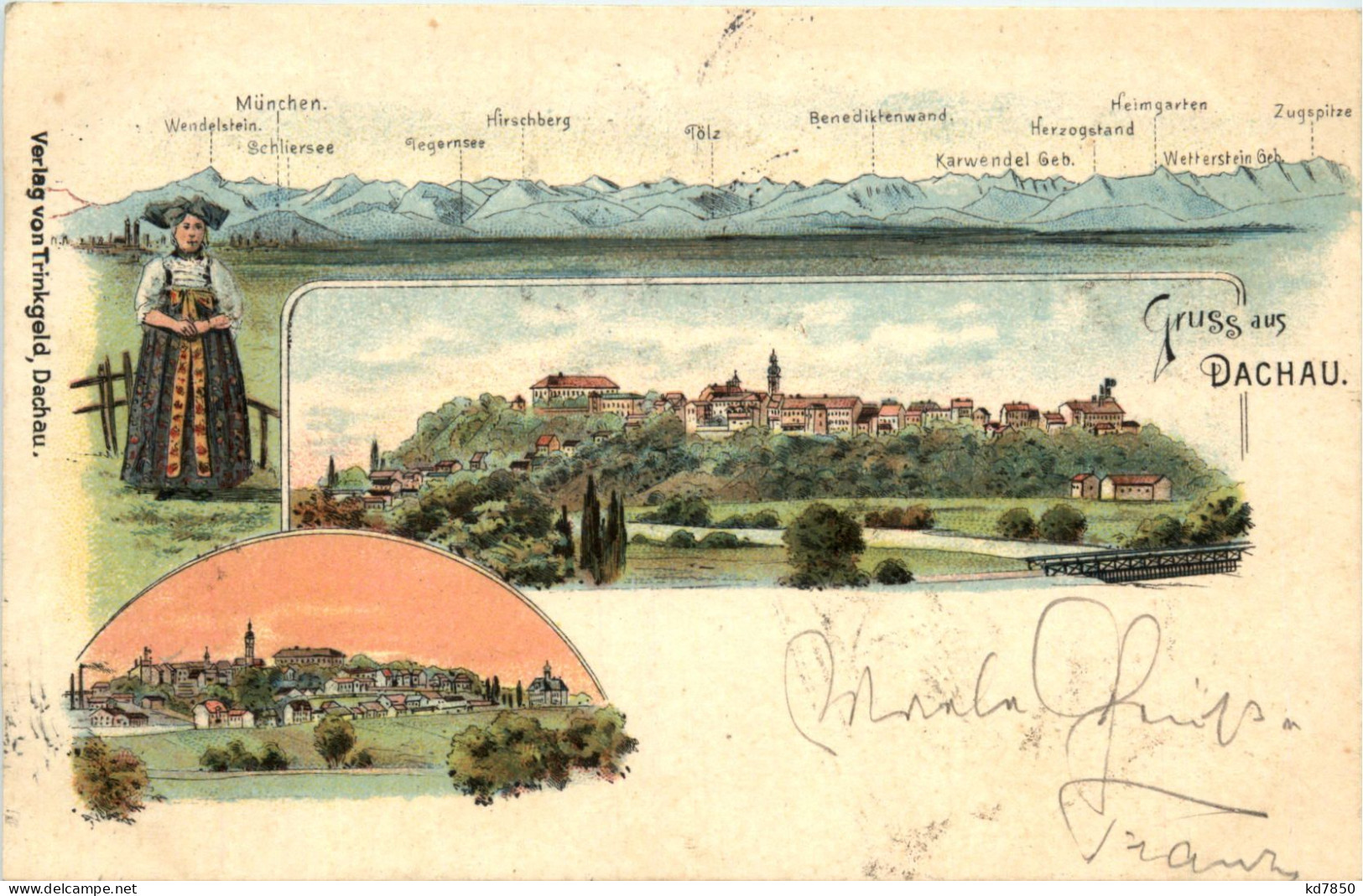 Gruss Aus Dachau - Litho - Dachau