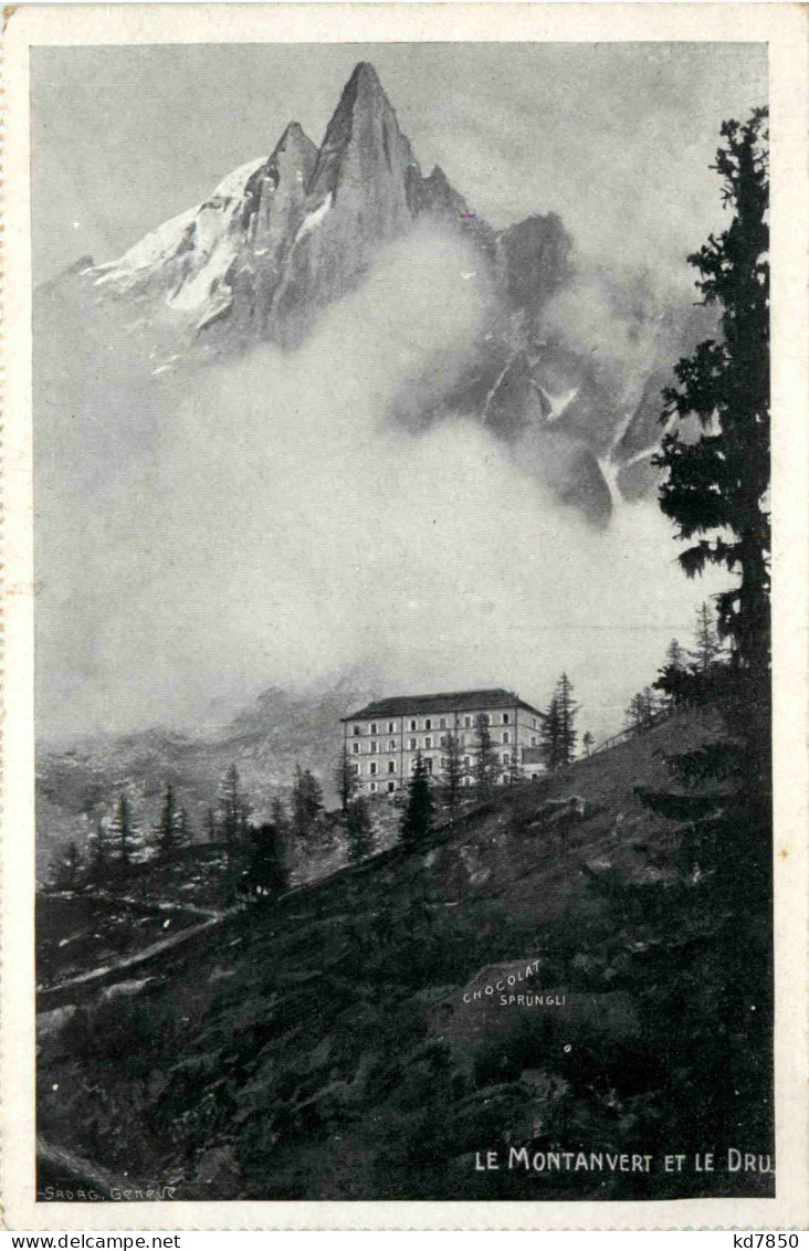 Chamonix - Werbung Chocolat Sprüngli - Hommes Politiques & Militaires