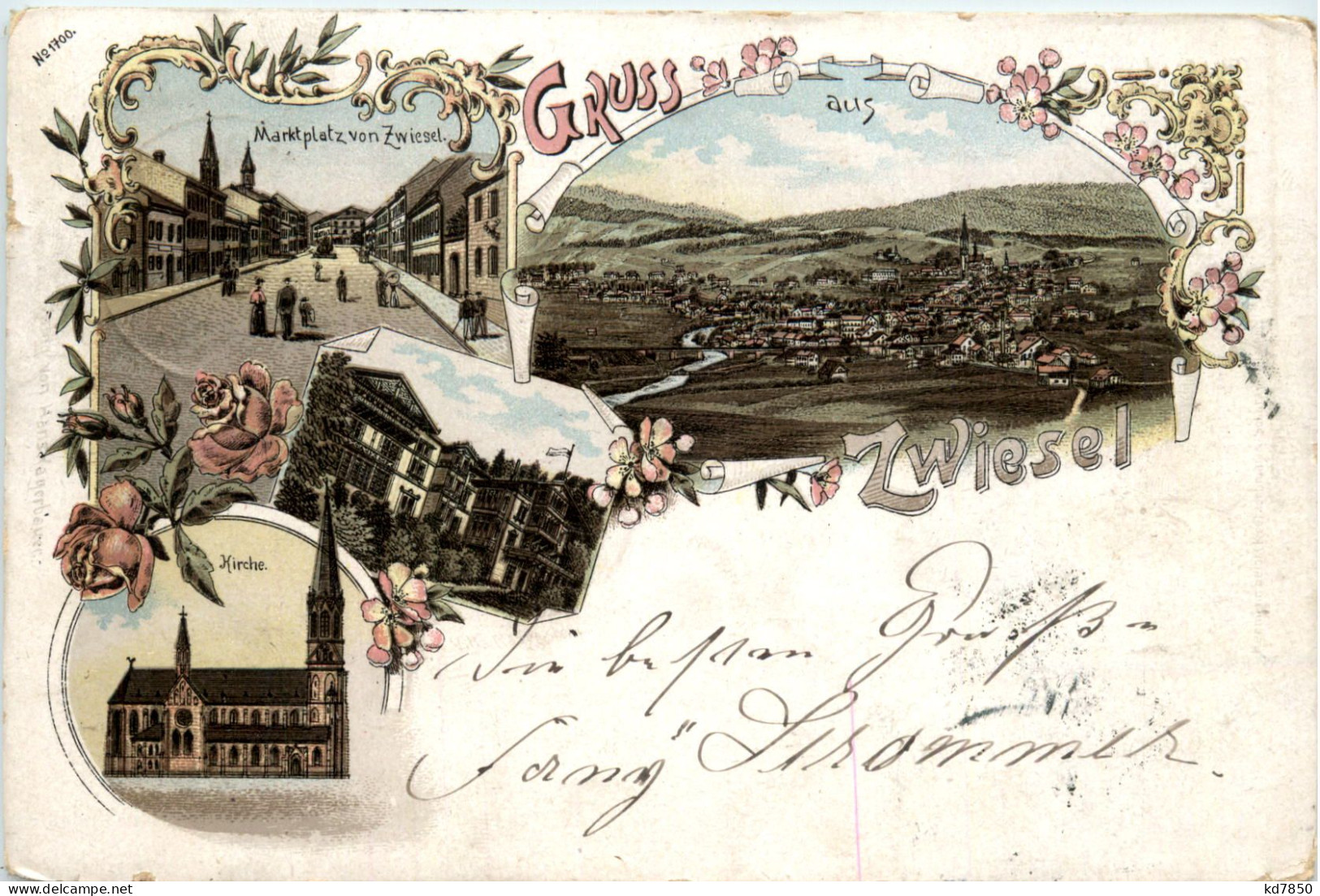 Gruss Aus Zwiesel - Litho - Zwiesel