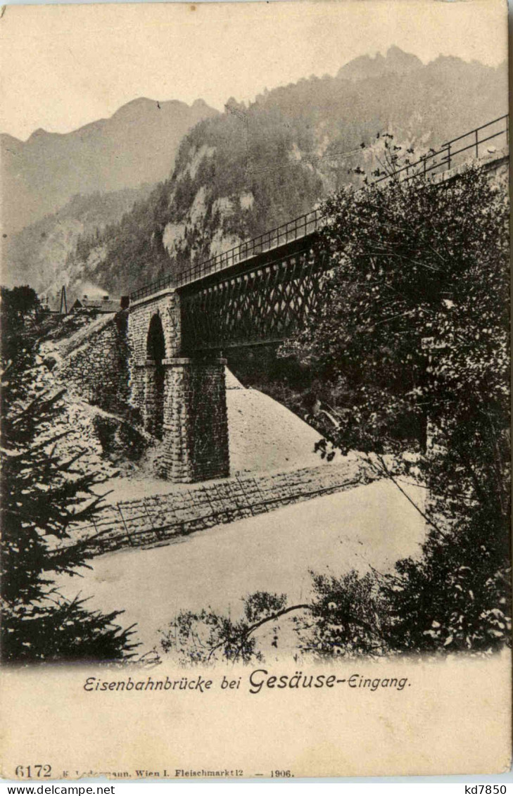 Gesäuse, Eisenbahnbrücke Bei Gesäuse-Eingang - Admont