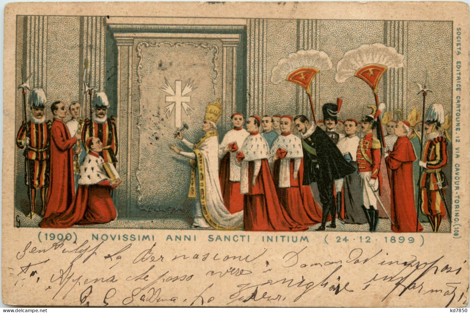 Novissimi Anni Sancti Initium 24.12.1899 - Litho - Vaticaanstad