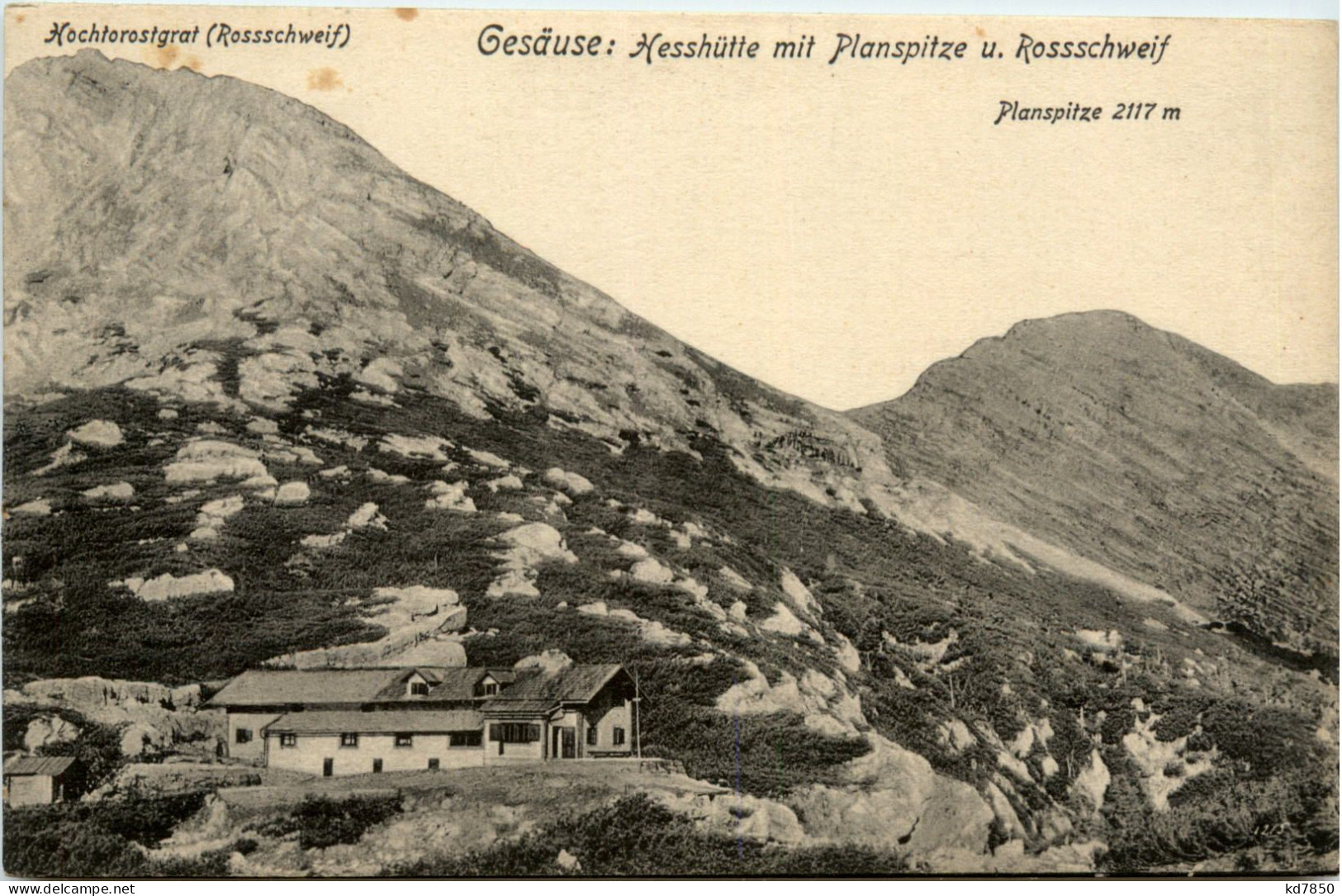 Gesäuse, Hesshütte Mit Planspitze Und Rossschweif - Admont