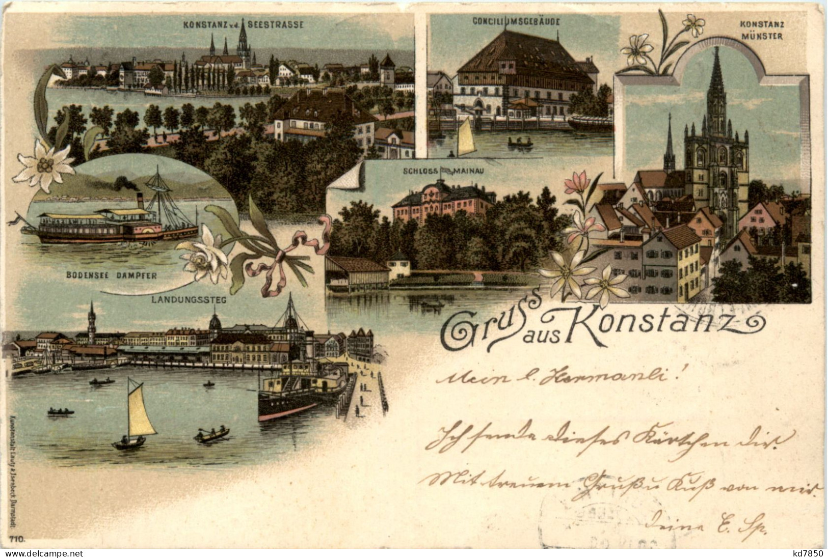 Gruss Aus Konstanz - Litho - Konstanz