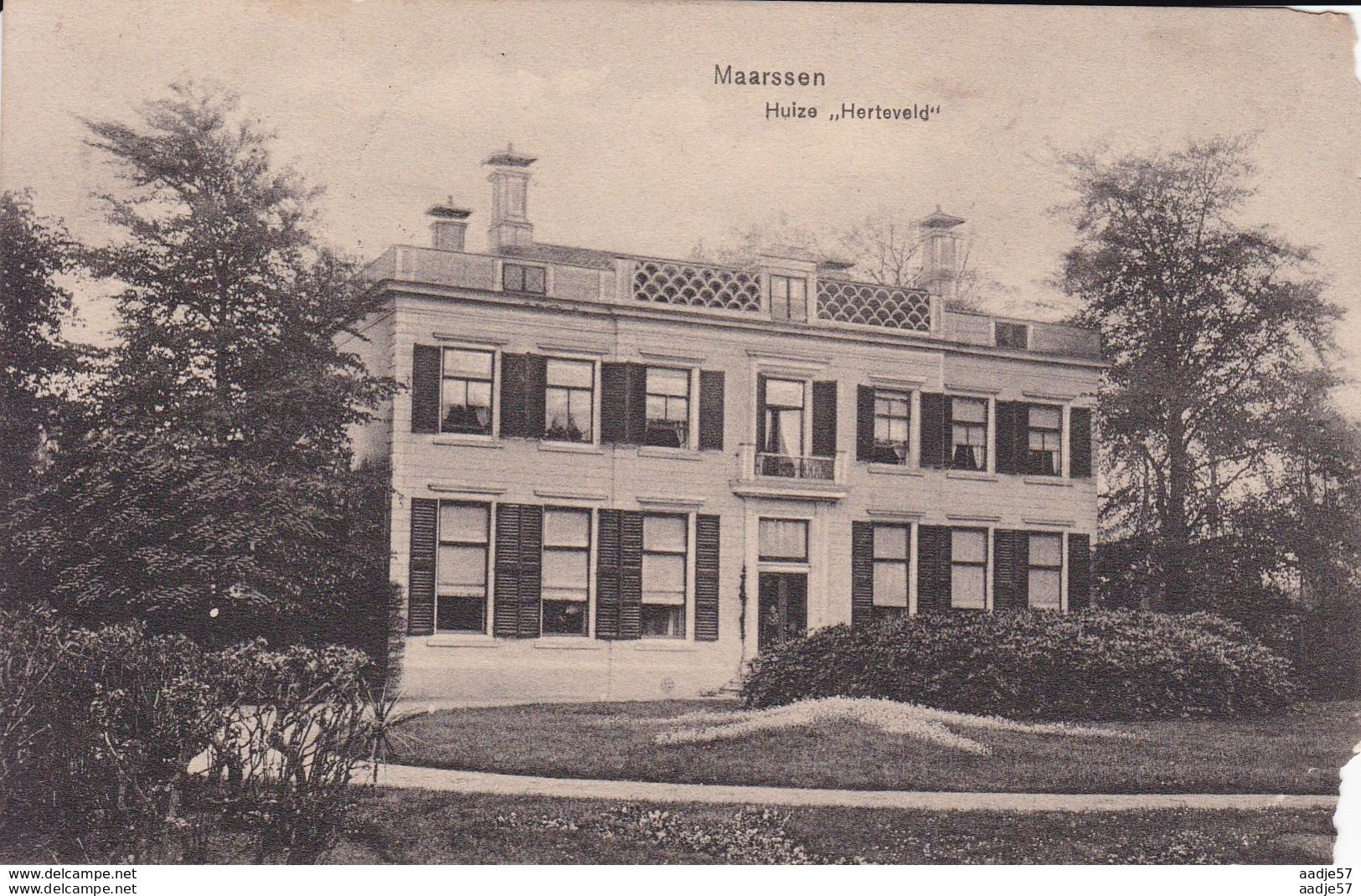 Maarssen Huize Herteveld 1914 Oorlogscorrespondentie - Maarssen