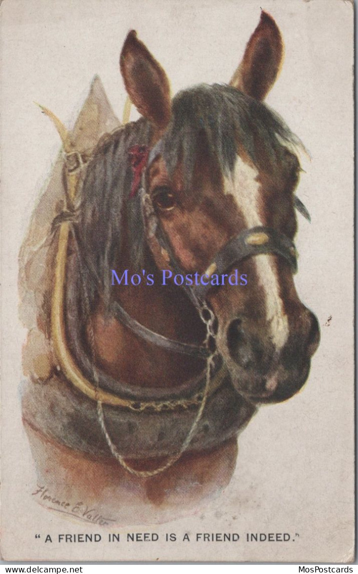 Animals Postcard - Working Horse, Artist Florence.E.Valter  DZ106 - Pferde