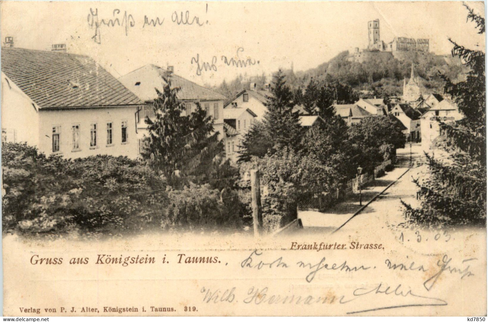 Gruss Aus Königstein Im Taunus - Frankfurter Strasse - Koenigstein