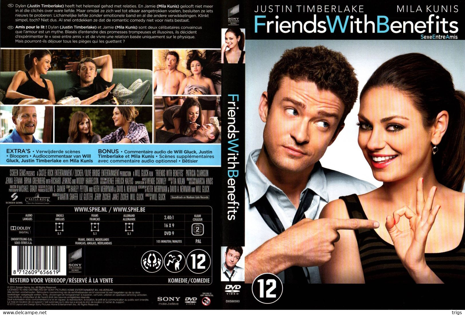 DVD - Friends With Benefits - Commedia