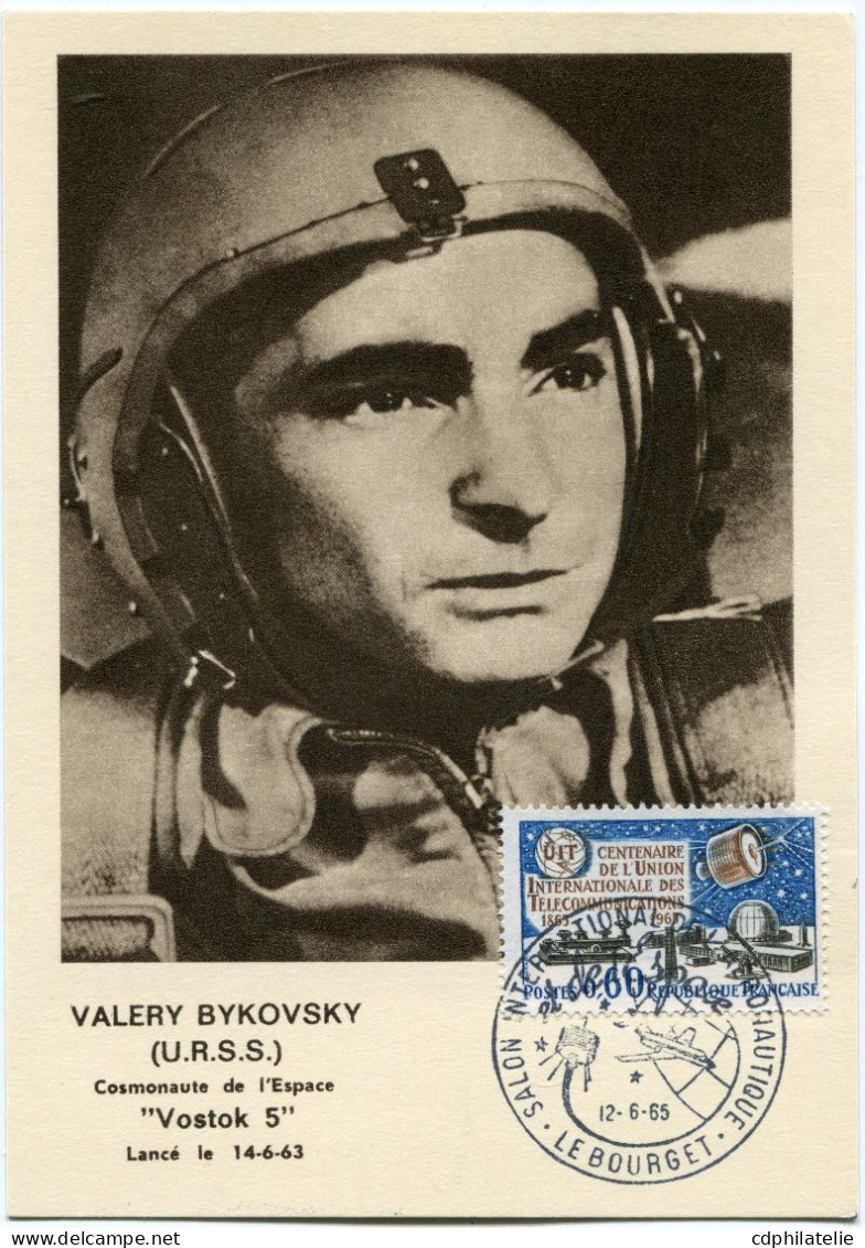 CARTE POSTALE PHILATELIQUE VALERY BYKOVSKY ( U.R.S.S. ) COSMONAUTE DE L'ESPACE " VOSTOK 5 " LANCE LE 14-6-63 - Europe