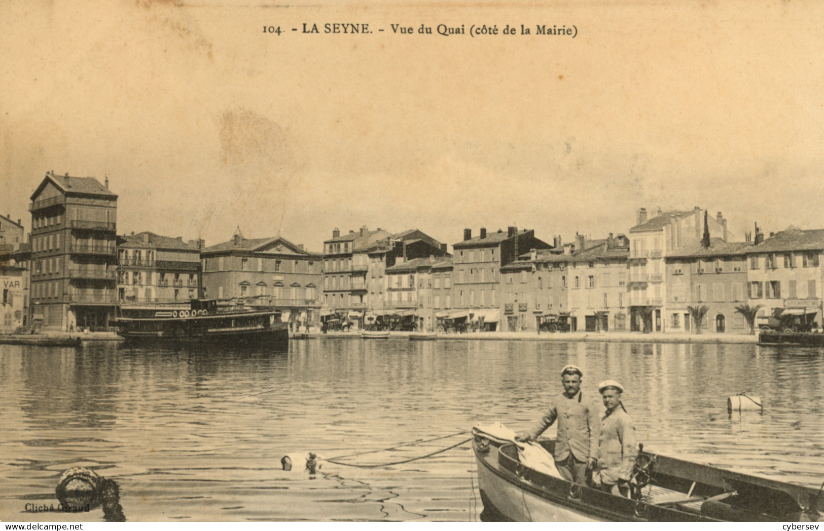 LA SEYNE - Vue Du Quai (côté Mairie) - Animé - La Seyne-sur-Mer