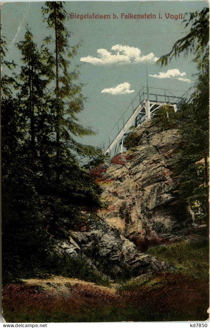 Siegelsfelsen Bei Falkenstein - Bahnpost - Falkenstein (Vogtland)