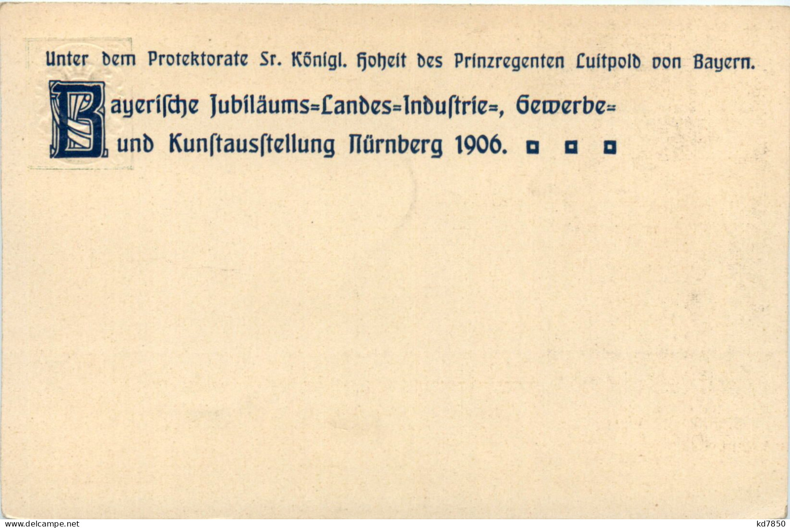 Nürnberg - Industrie Und Kunstausstellung 1906 - Ganzsache - Nürnberg