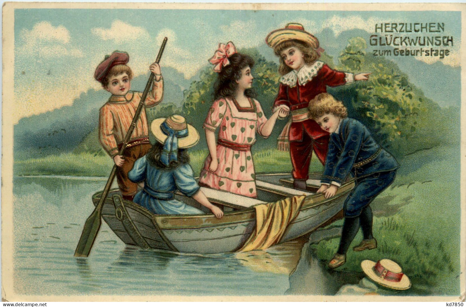 Geburtstag - Kinder In Boot - Anniversaire