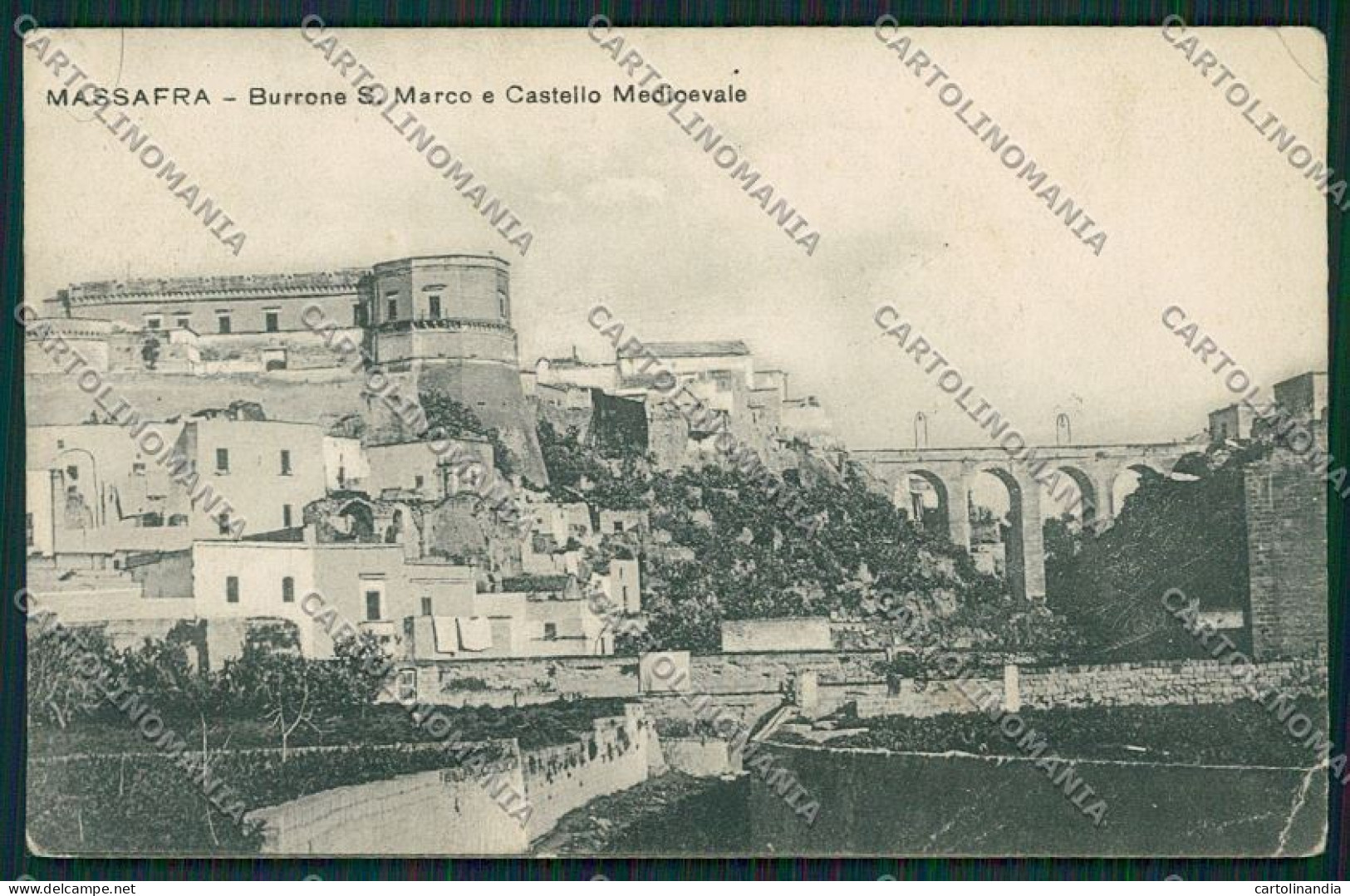 Taranto Massafra PIEGHE Cartolina QQ5119 - Taranto