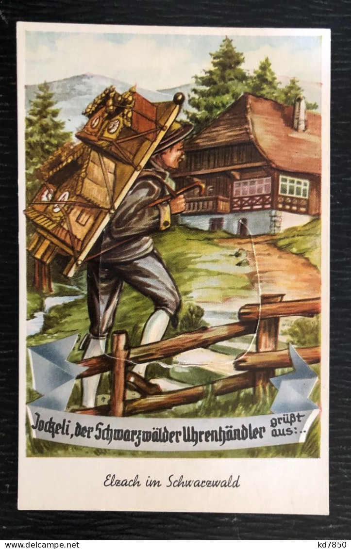 Elzach Im Schwarzwald - Mechanische Karte - Elzach