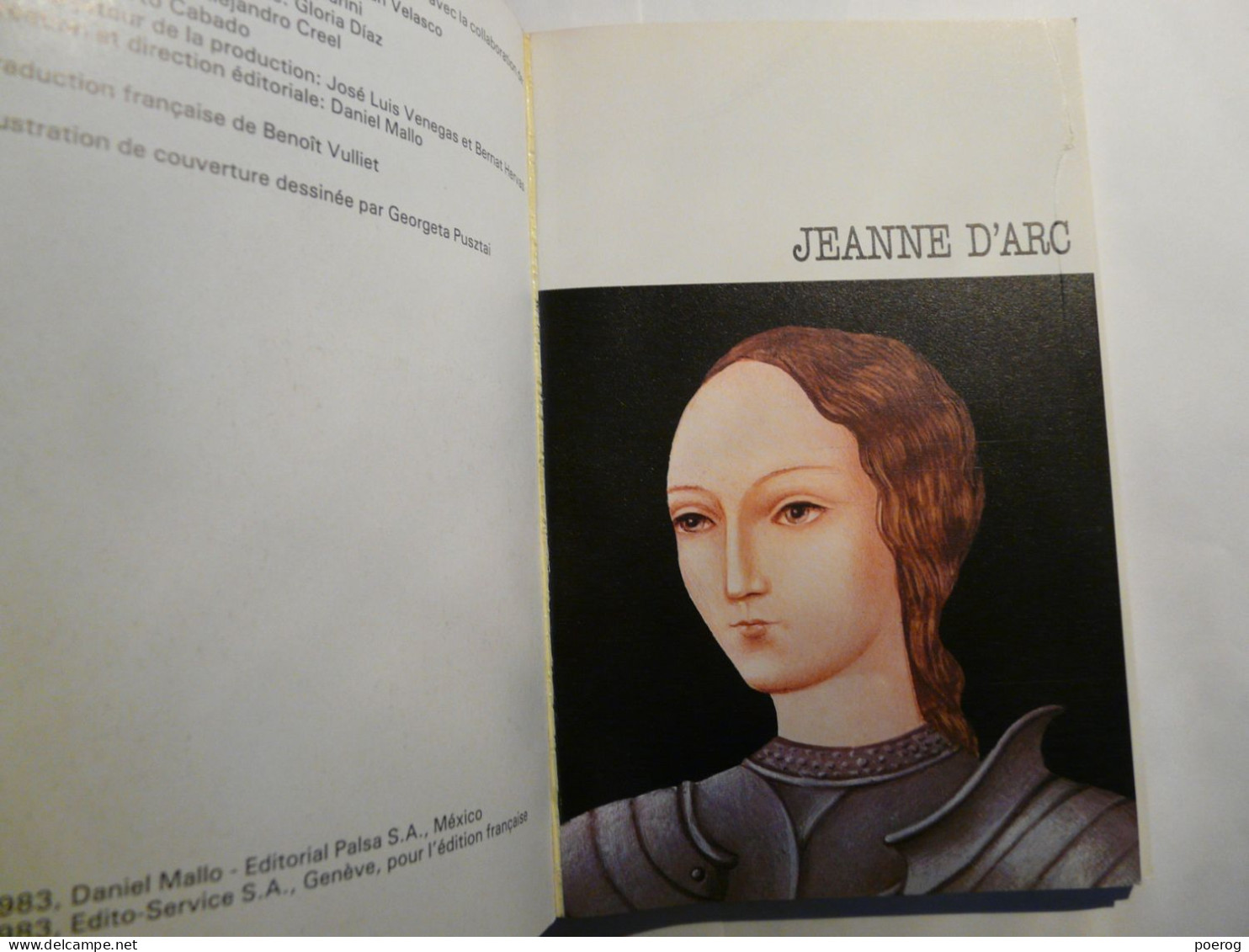 JEANNE D'ARC - LES GRANDES BIOGRAPHIES EN BANDES DESSINEES BD - BIOGRAPHIE COLLECTIF  1983 - GEORGETA PUSZTAI Biographie - Altri & Non Classificati