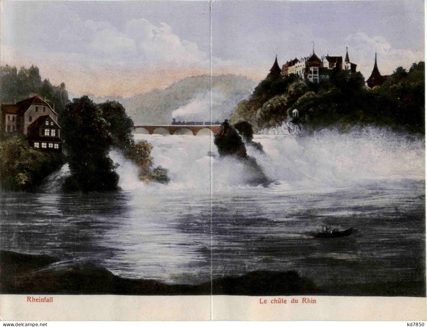 Schafhausen Rheinfall - Klappkarte - Neuhausen Am Rheinfall