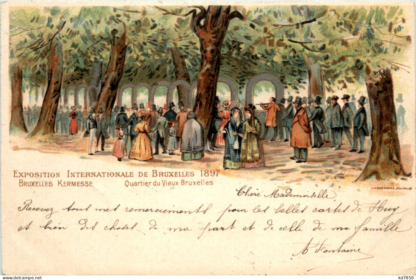 Bruxelles - Exposition Internationale 1897 - Litho - Other & Unclassified