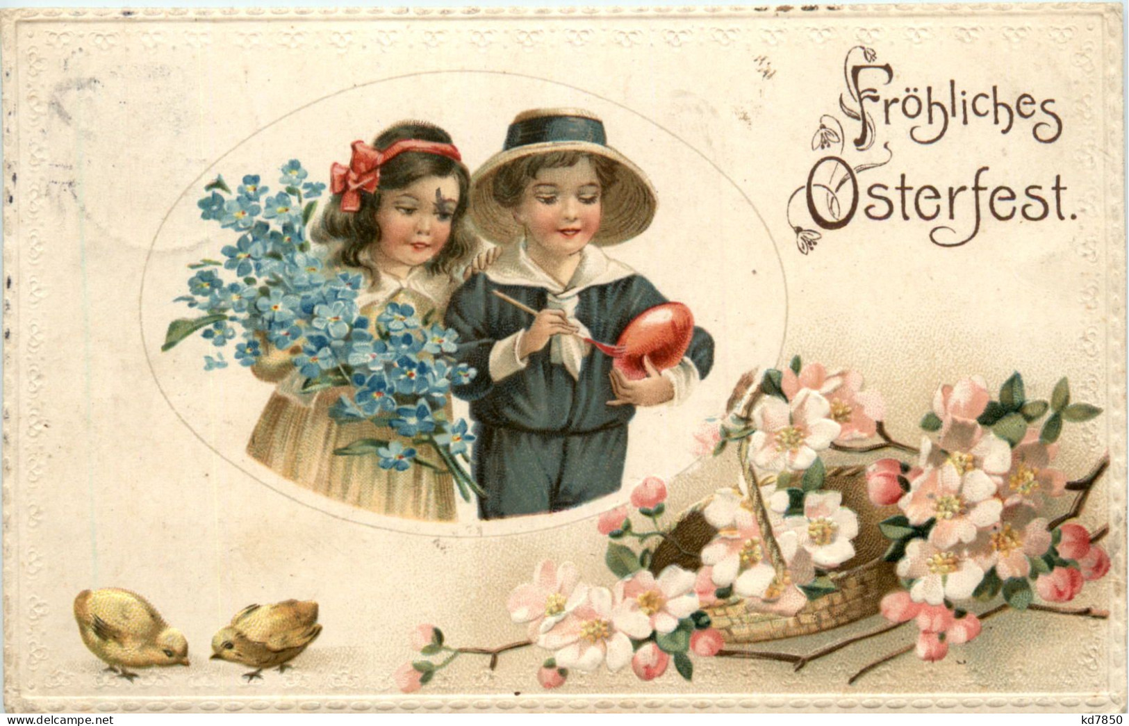 Ostern - Kinder - Prägekarte - Pasqua