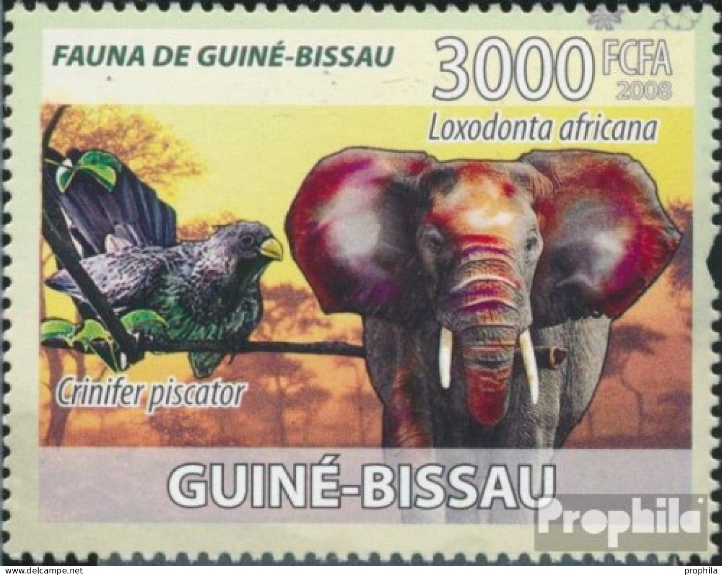Guinea-Bissau 3833 (kompl. Ausgabe) Postfrisch 2008 Afrikanische Elefanten, Vögel, Orch - Guinée-Bissau