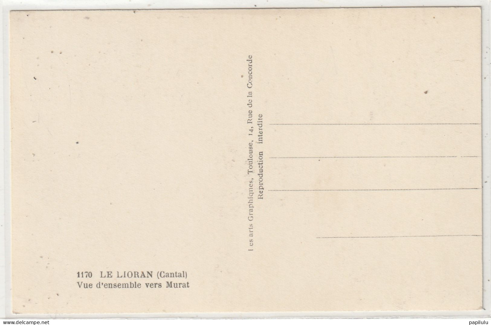 32 DEPT 15 : édit. Argra N° 1170 : Le Lioran Vue D'ensemble Vers Murat - Autres & Non Classés