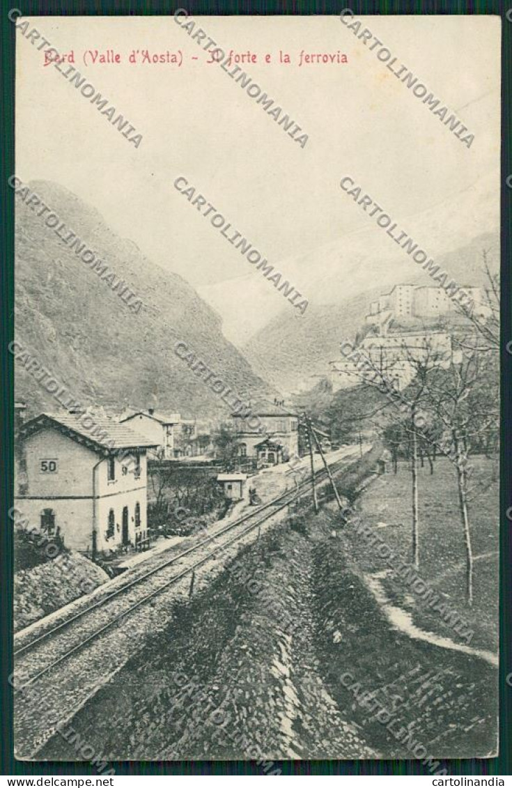 Aosta Bard Stazione Cartolina QQ6162 - Aosta