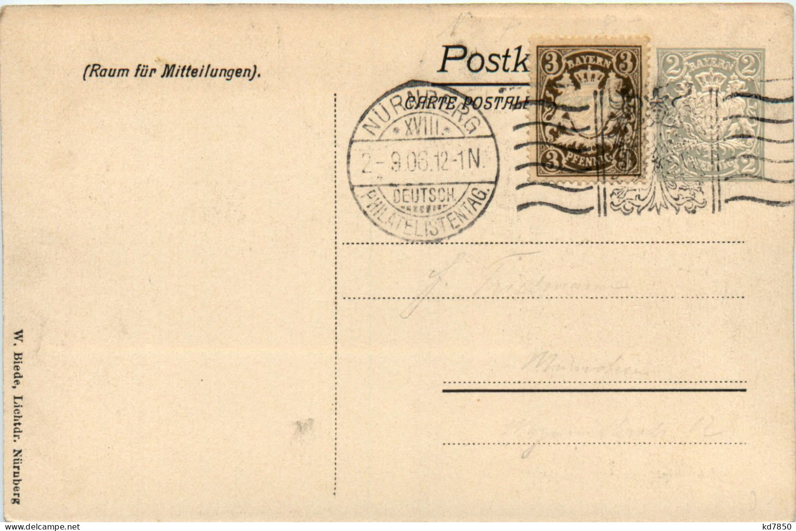 Nürnberg - Philatelistentag 1906 Mit Sonderstempel - PP C4 01 - Nuernberg