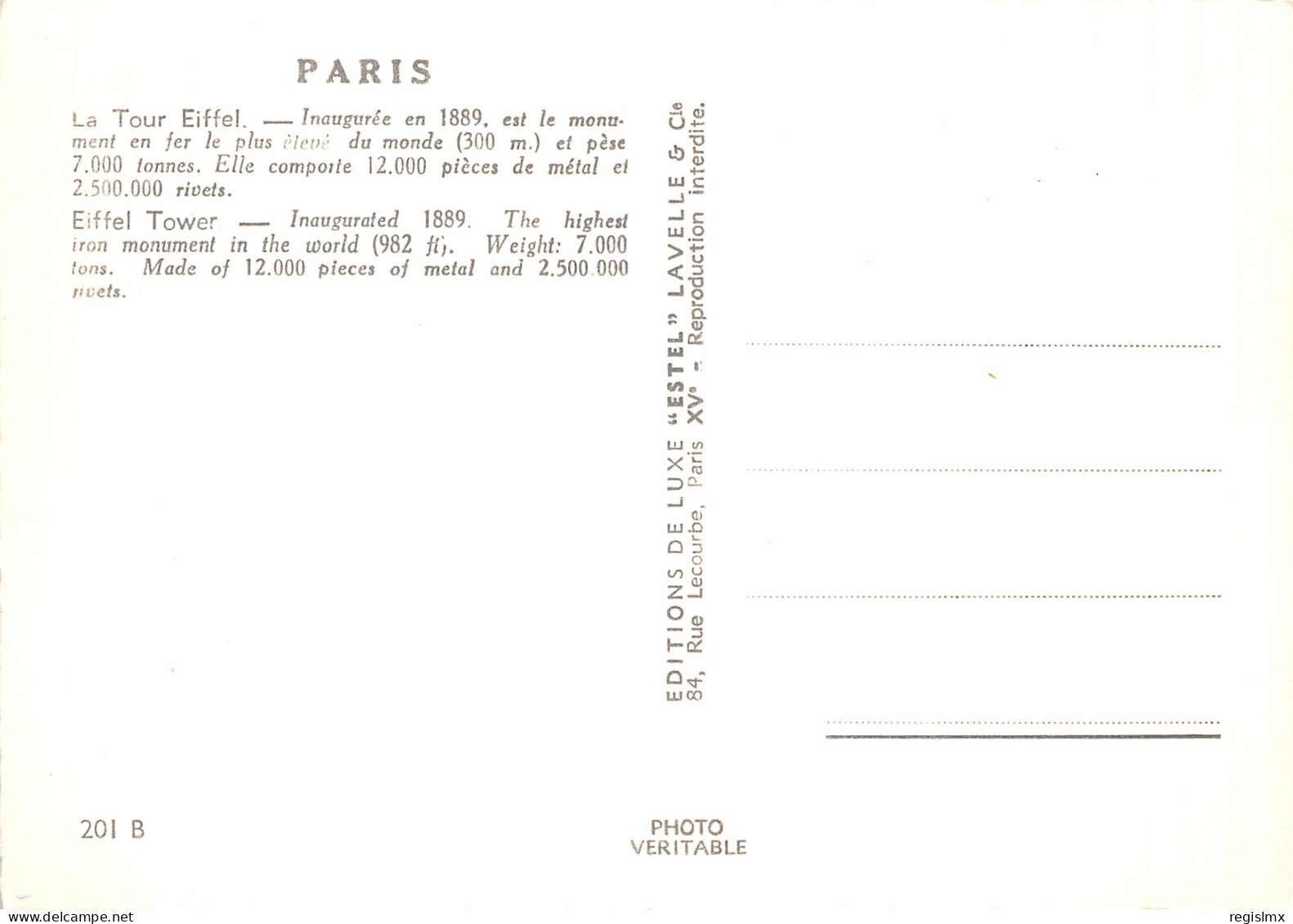 75-PARIS BI MILLENAIRE LA TOUR EIFFEL-N°T1118-C/0013 - Tour Eiffel
