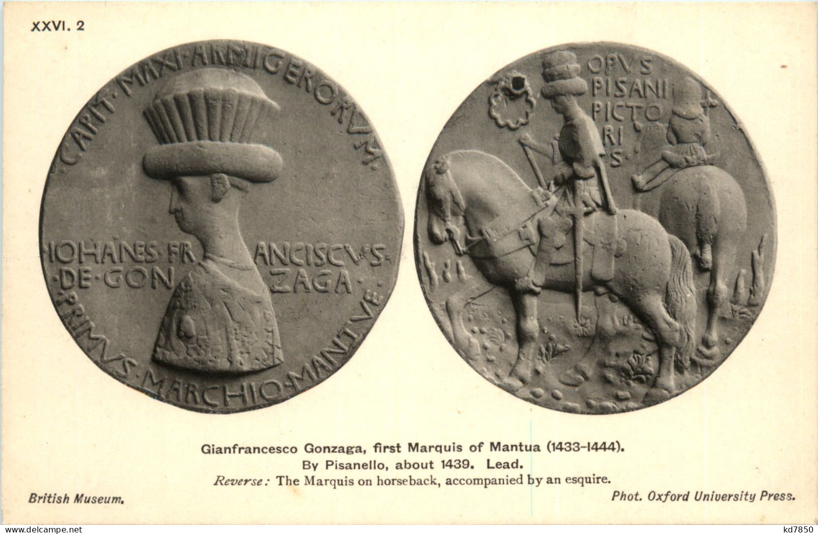 Medal Marquis Of Mantua - Sonstige & Ohne Zuordnung