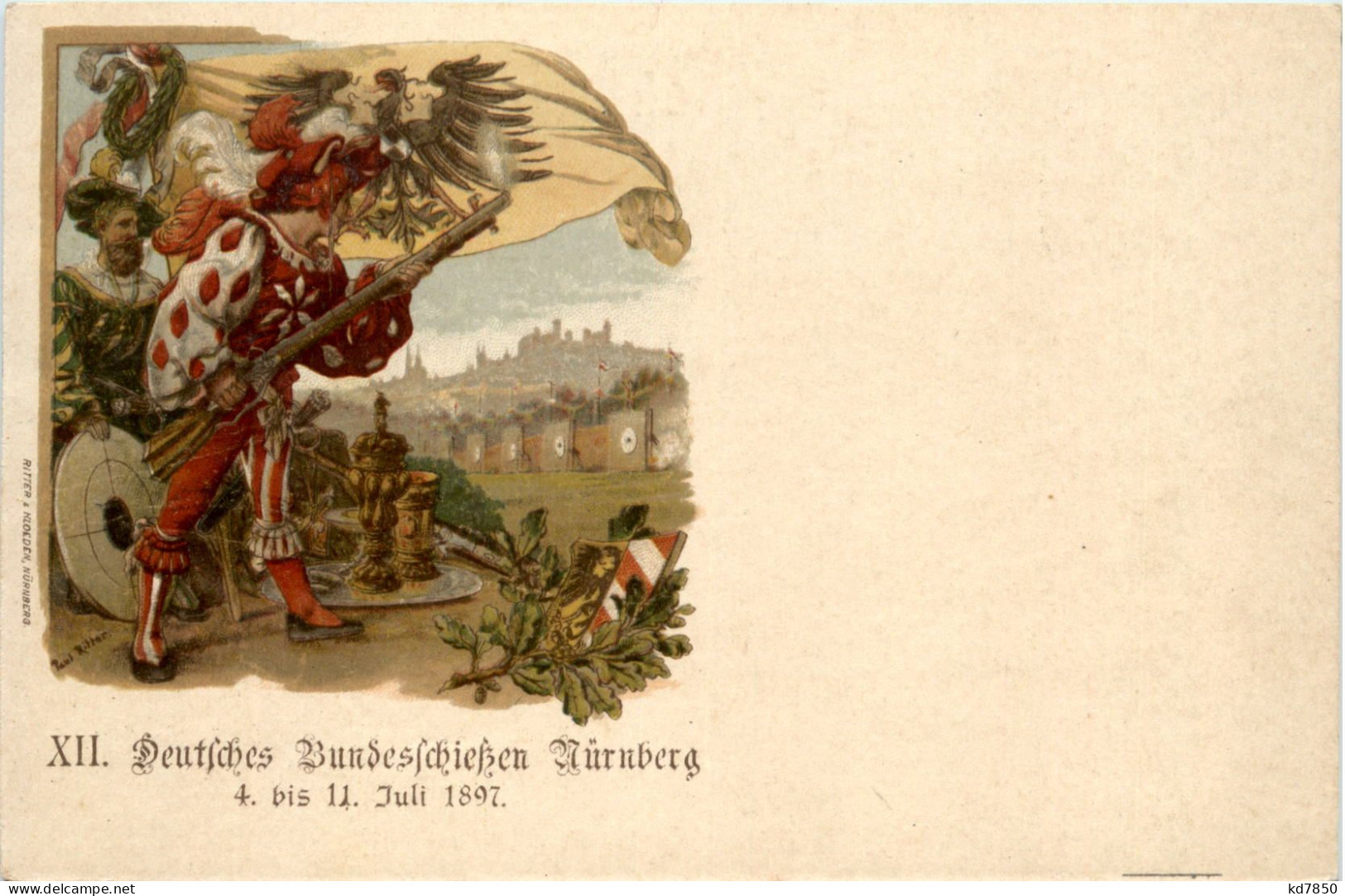 Nürnberg - Bundesschiessen 1897 - PP 7 C1 01 - Nuernberg