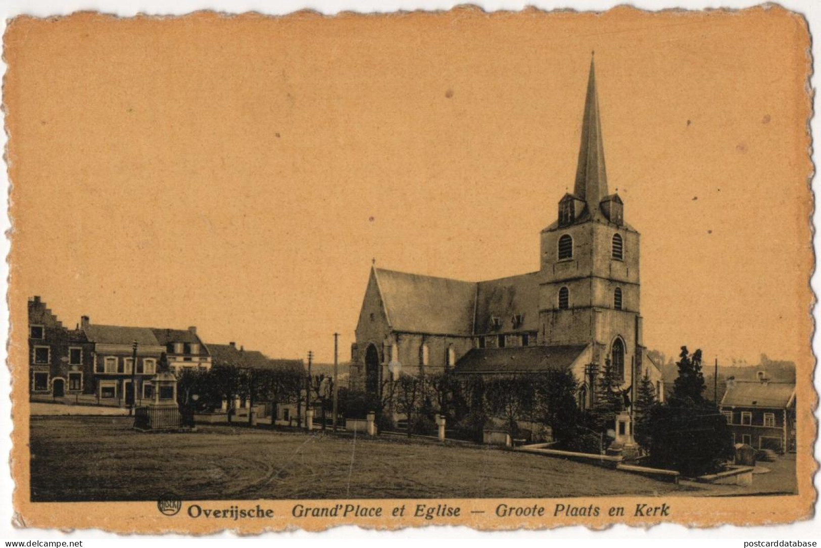 Overijsche - Grand'Place Et Eglise - Groote Plaats En Kerk - Overijse