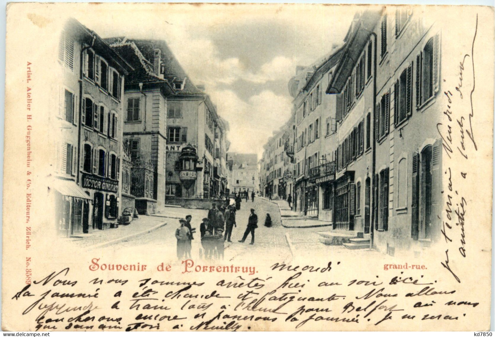 Souvenir De Porrentruy - Grande-Rue - Porrentruy