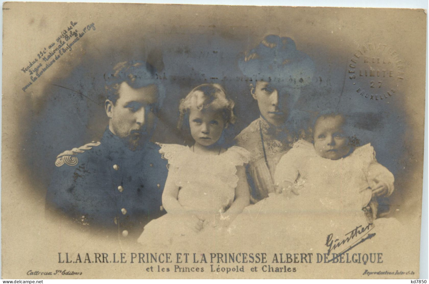 Le Princeet La Princesse Albert De Belgique - Familles Royales