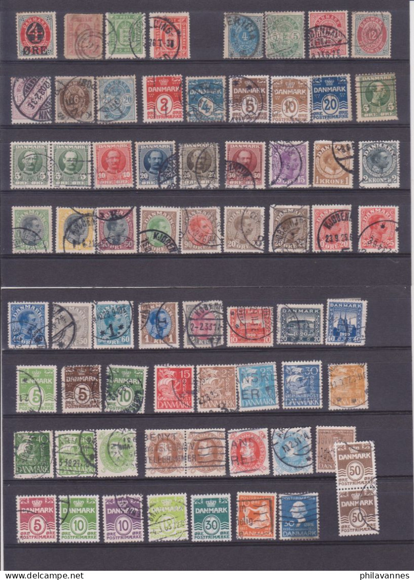 Danemark, Petite Collection De 125 Timbres Anciens( SN24/79/1) - Sammlungen