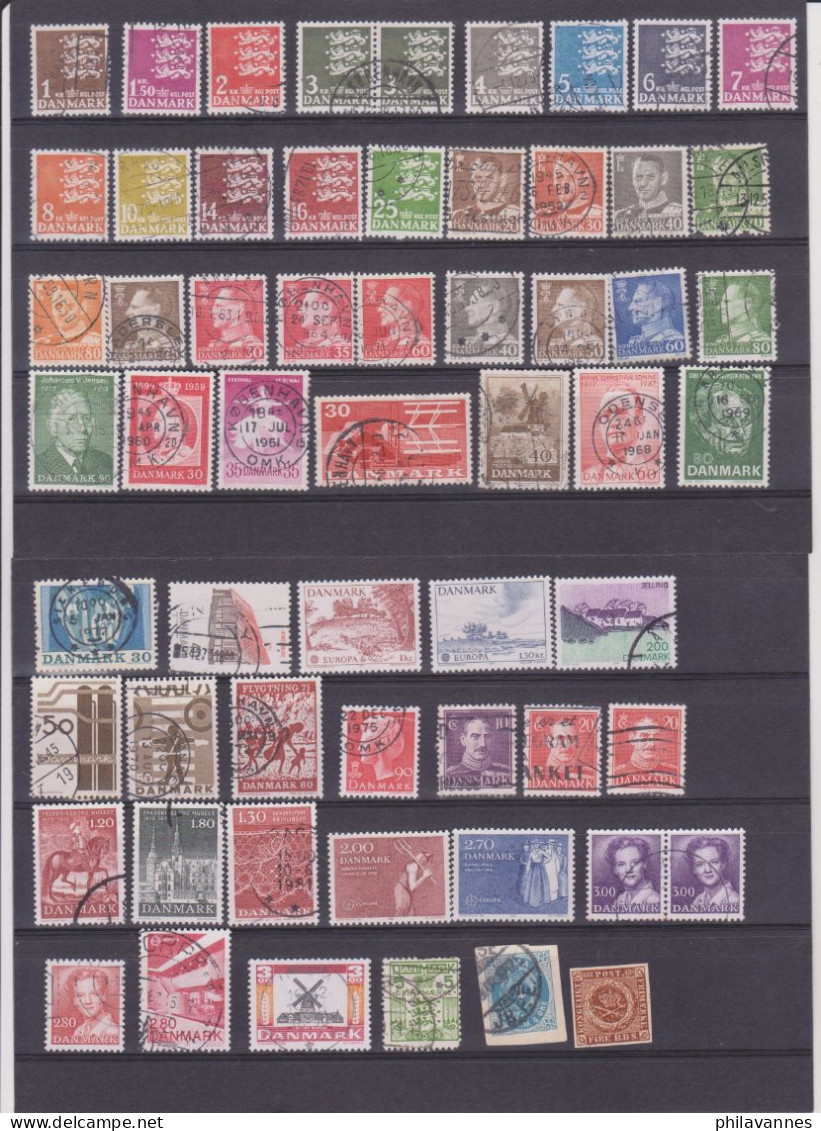 Danemark, Petite Collection De 125 Timbres Anciens( SN24/79/1) - Verzamelingen