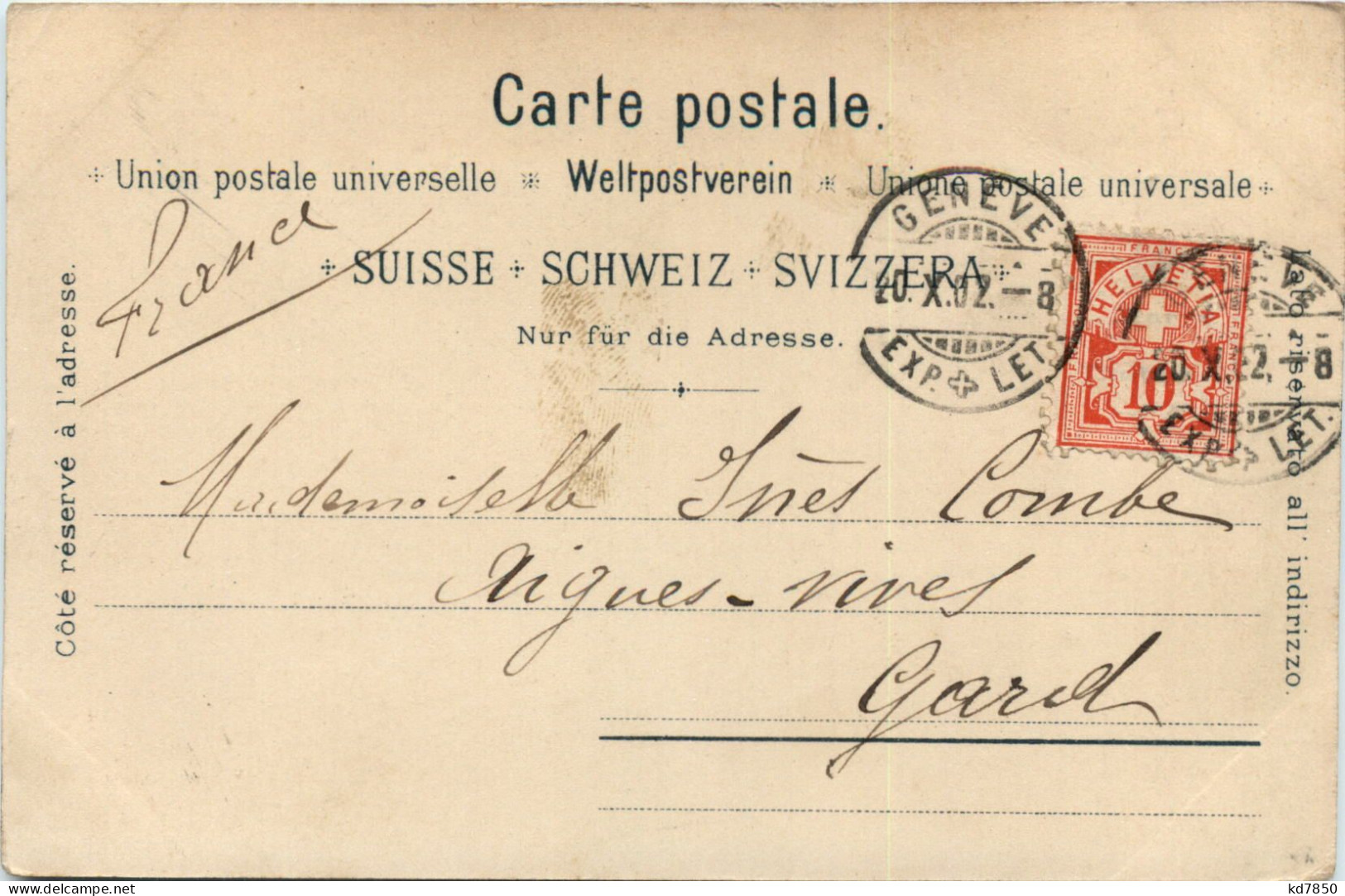 Souvenir De Geneve - Litho - Verlag Schlumpf - Genève