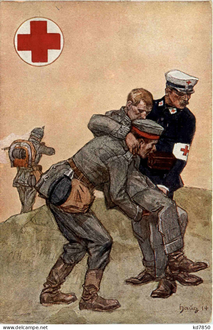 Rotes Kreuz 1914 - Ganzsache Germania 3 Pfennig - Red Cross