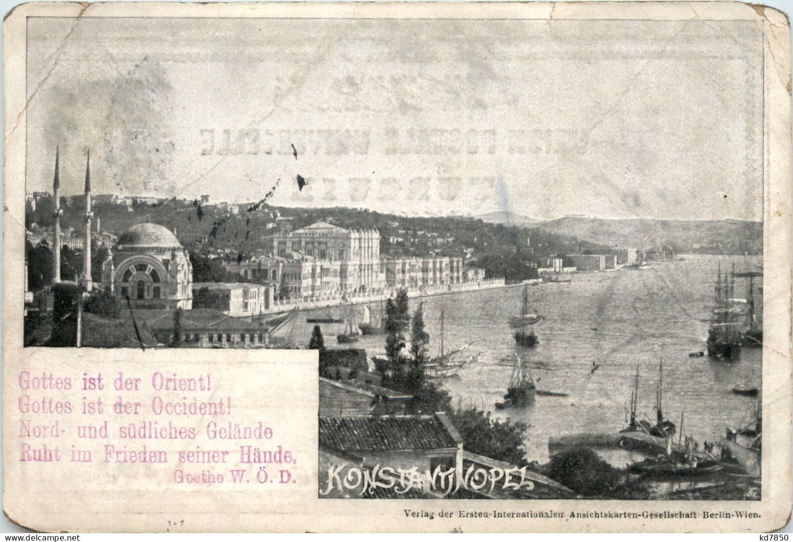 Konstantinople - Österreich Poststempel - Türkei