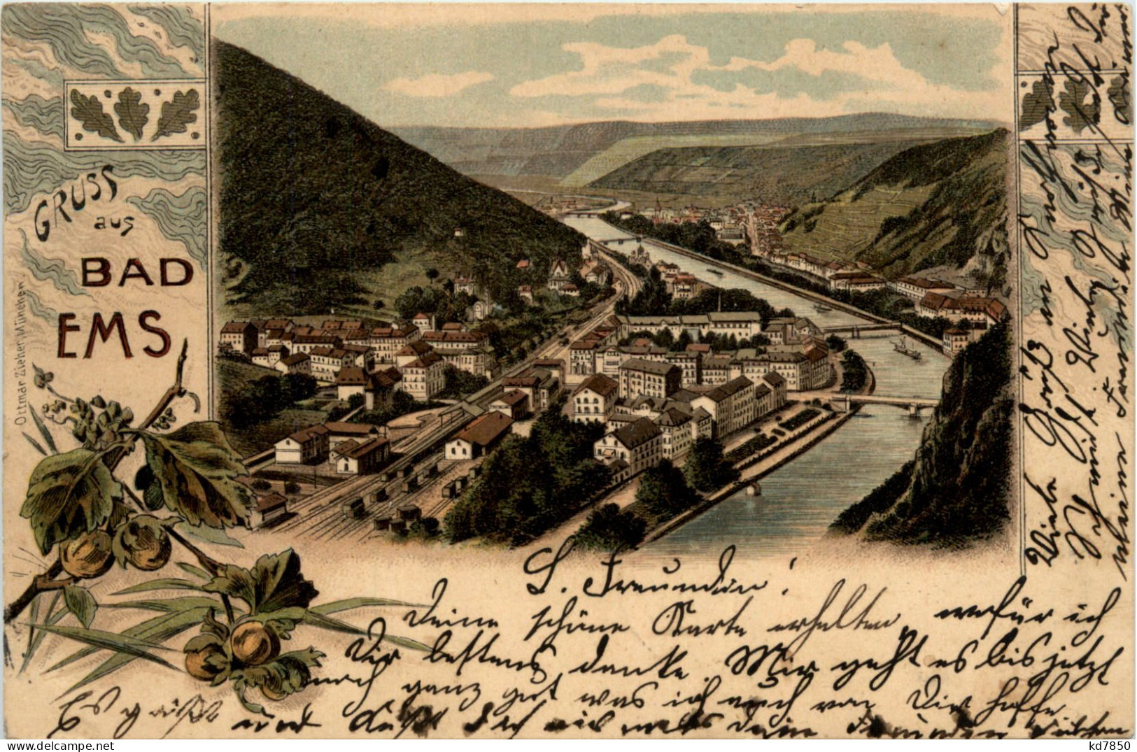 Gruss Aus Bad Ems - Litho - Bad Ems