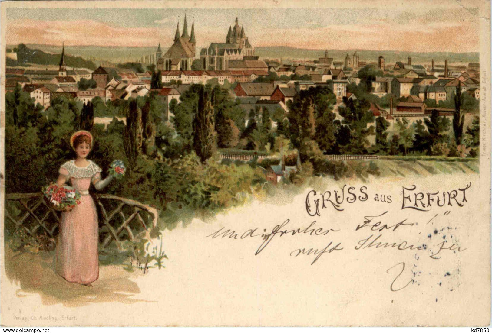 Gruss Aus Erfurt - Litho - Erfurt