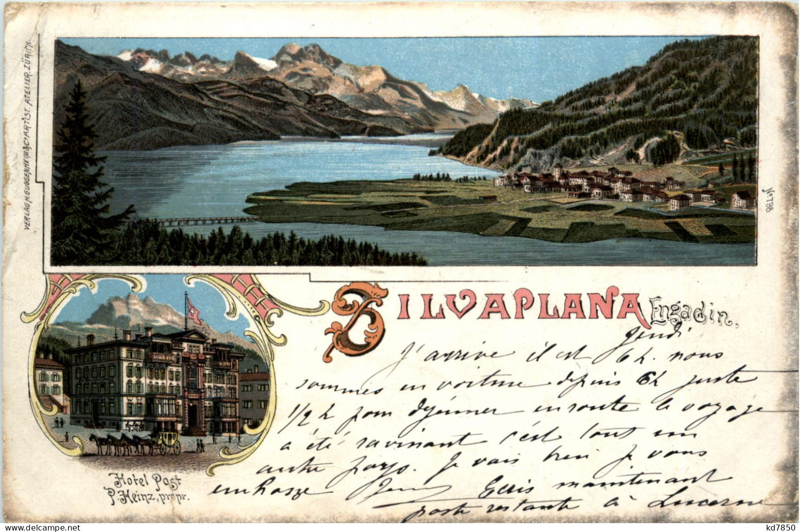 Silvaplana - Hotel Post - Litho - Silvaplana