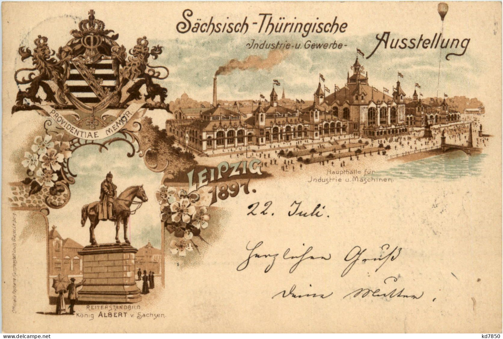 Leipzig - Industrie Ausstellung 1897 - Gansache Mit Sonderstempel - Litho - Leipzig