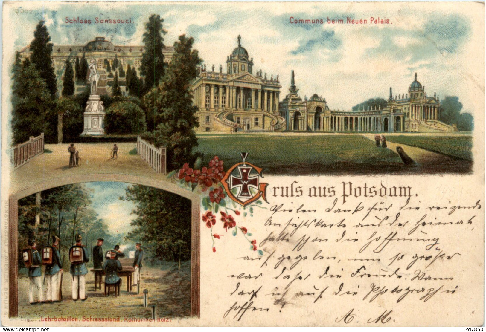 Gruss Aus Potsdam - Litho - Potsdam