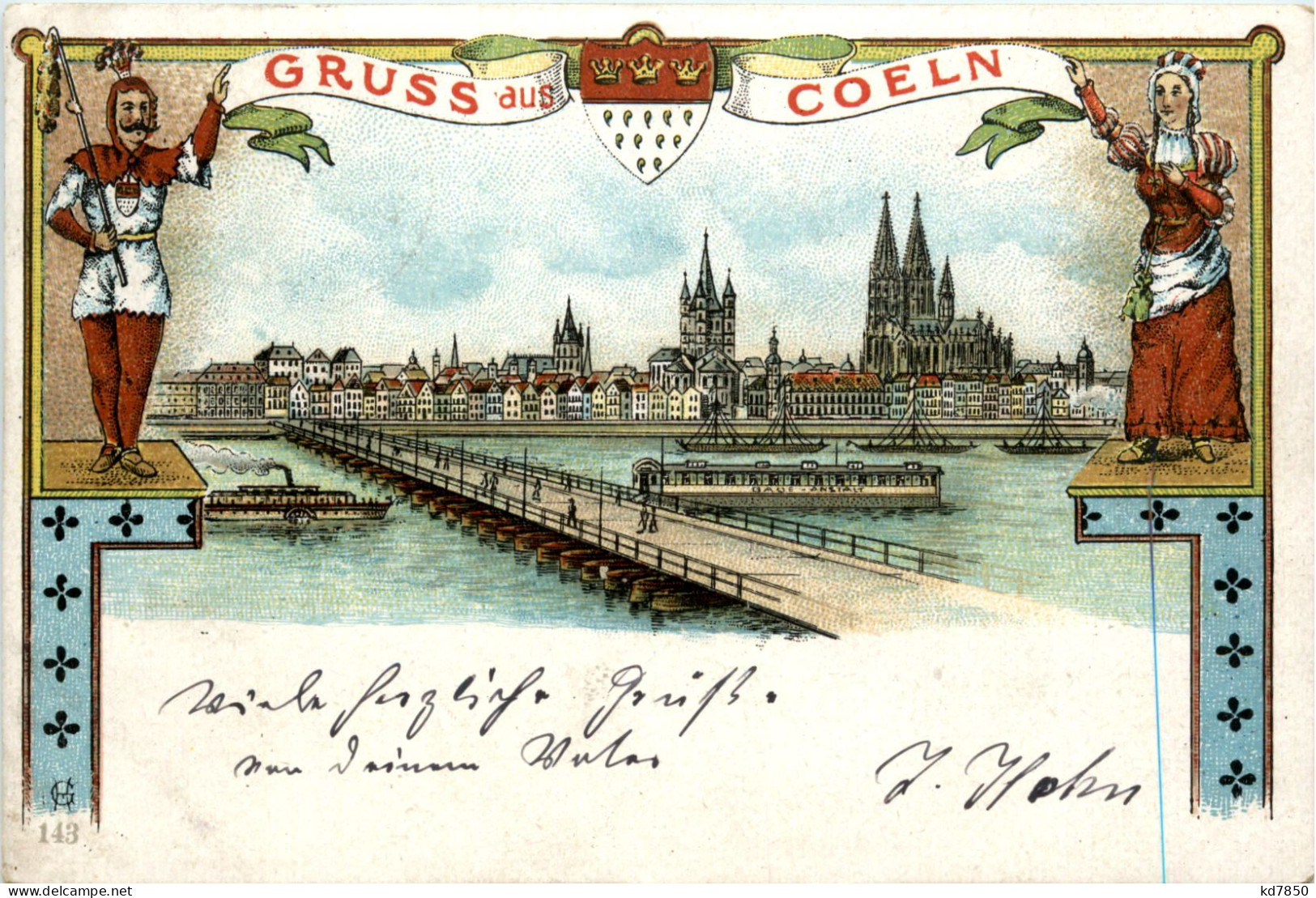 Gruss Aus Köln - Litho - Koeln