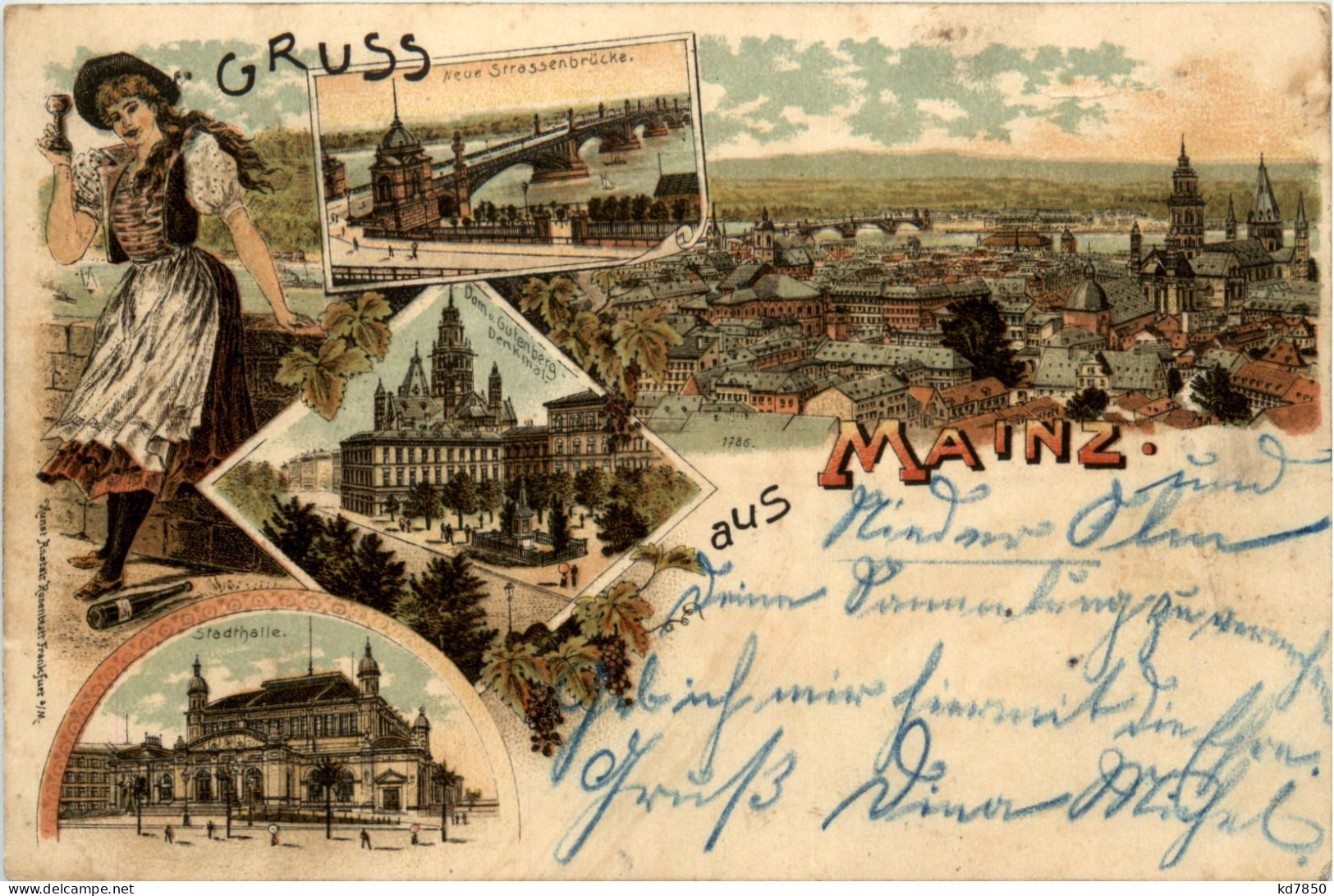 Gruss Aus Mainz - Litho - Mainz