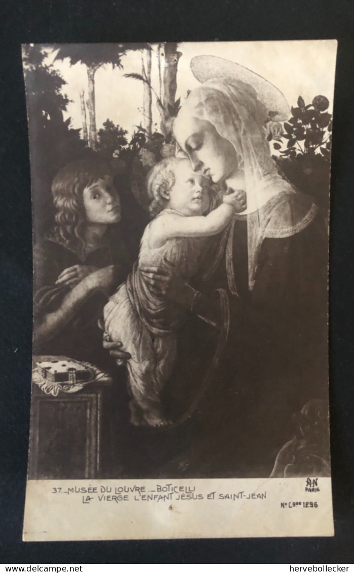 Paris - Musée Du Louvre - Boticelli - La Vierge L'enfant Jesus Et Saint Jean -  75 - Louvre